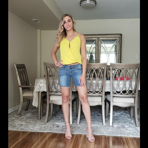 Bebe Tops Yellow Bebe Top Perfect For A Hot Summer Day Poshmark